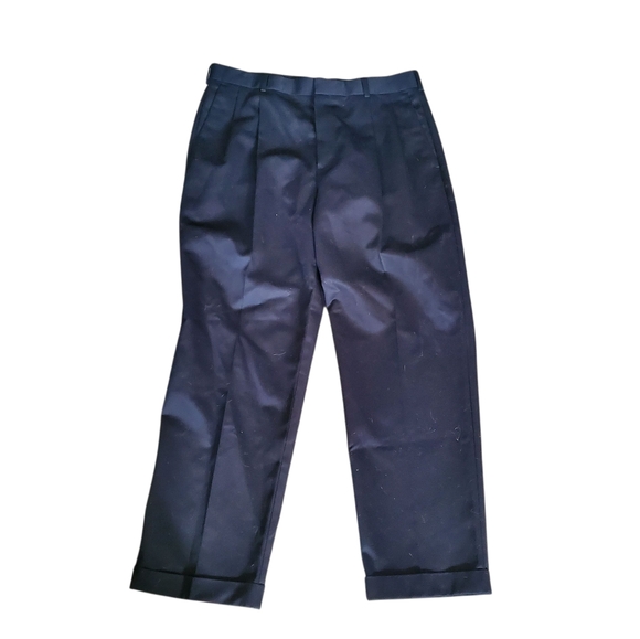 Dockers Premium 36 x 30 Black Relaxed Fit 100% Cotton Never Iron Slacks - Picture 1 of 7